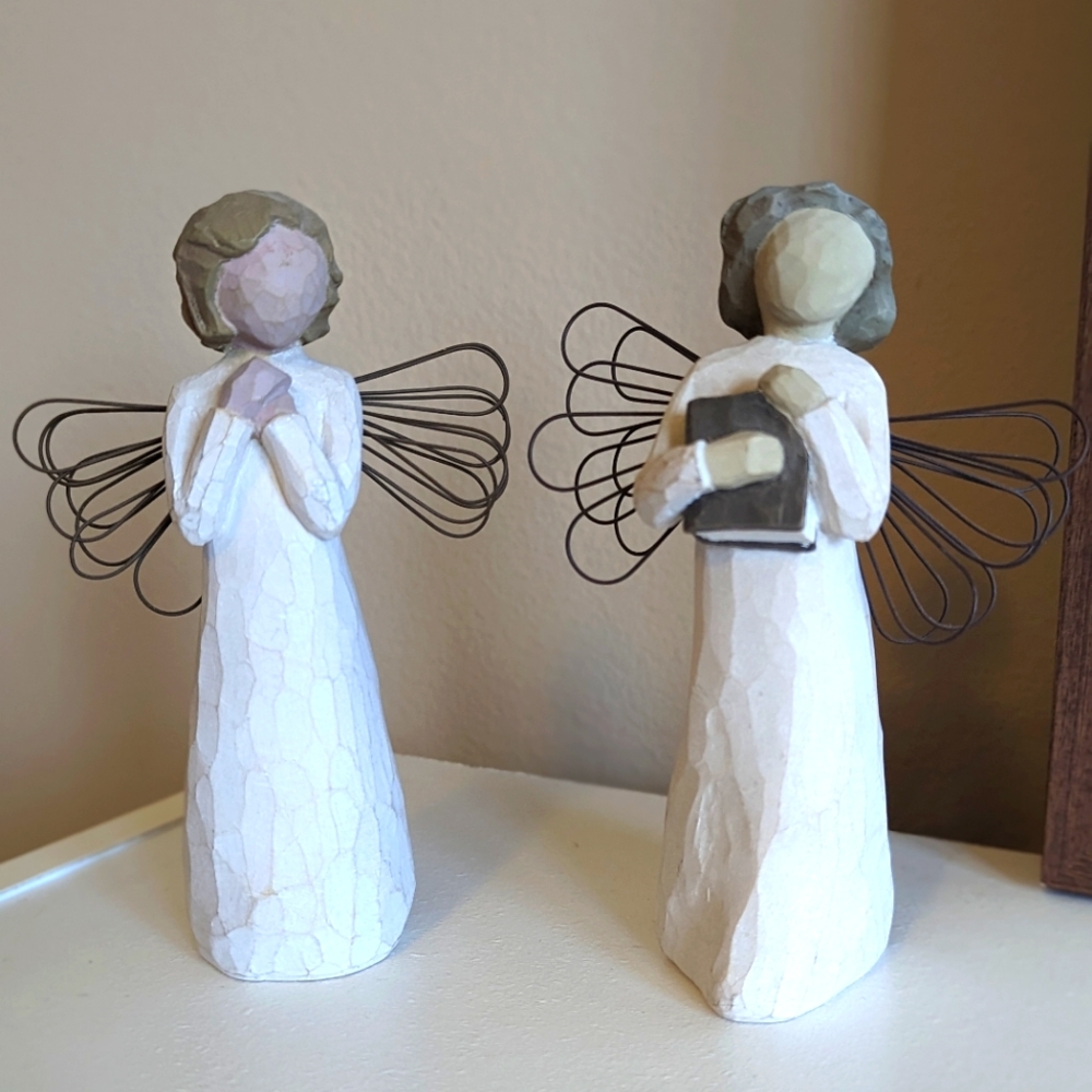Willow Tree Angel of Wishes and Angel of Learning